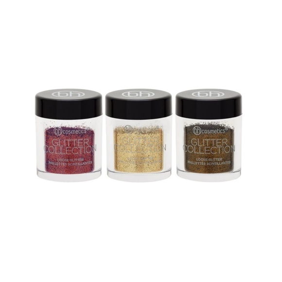 BNIB/NWT BH Cosmetics Royal Affair Glitter Set and Fuchsia Sequin Pouch - Picture 2 of 4